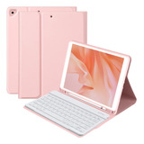Funda C/teclado Bqss Para iPad 9g/8g/7g 10.2in Wireles/pink