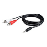 Cable Audio Estéreo 3 Metros Auxiliar Mini Plug 3.5 A 2 Rca