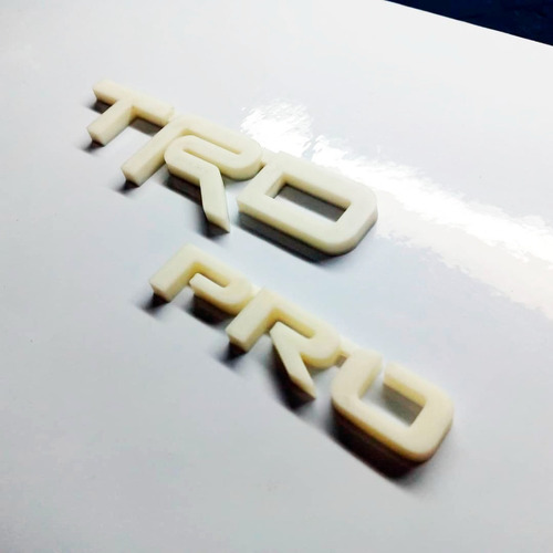 Emblemas Toyota Trd Pro Blanco Tundra Mru Hilux Tacoma Fortu Foto 8