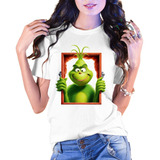 Playera El Grinch Navidad Villano Cuadro Regalo Mujer Hombre