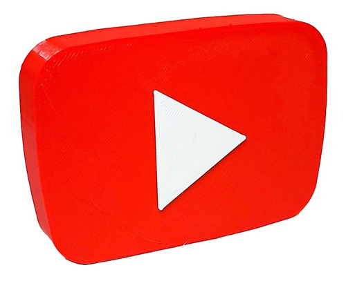 Ícone Youtube Para Decoração Enfeite Plástico 14 Cm