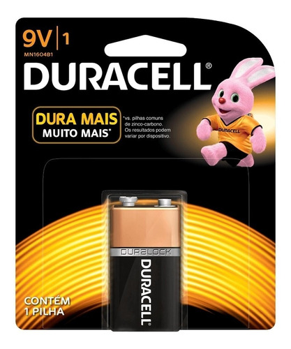 Bateria 9v Duracell Alcalina Mn 1604 