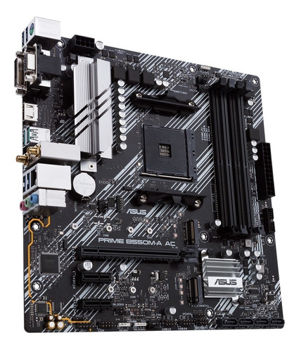 Tarjeta Madre Asus Prime B550m-a Ac Wifi Microatx Para Ryzen