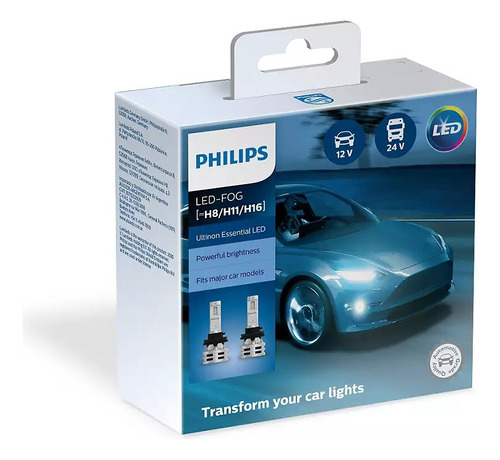 Lampara Philips H8 H11 H16 Ultinon Essential Led