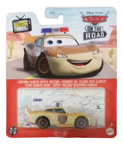 Rayo Mcqueen Ayudante Del Peligro Cars Disney Pixar Color Beige