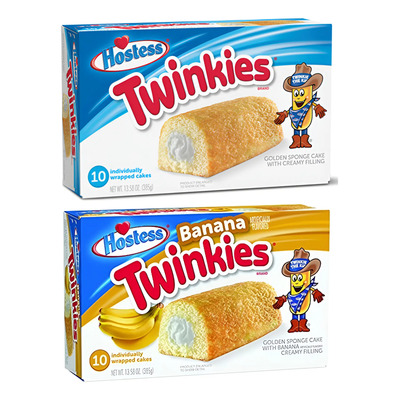 2 Paquetes De Twinkies 2 Sabores Caja Con 10 C\u002Fu Importado | Envío gratis