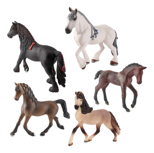 Figuras De Animales En Miniatura De Caballo, Colección De