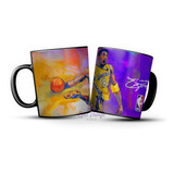 Caneca Porcelana Basketball Nba Kobe Bryant Lakers Preta