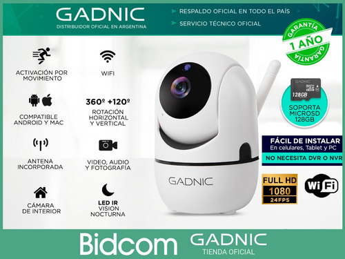 Camara De Seguridad Ip Motorizado P2p Wifi Vision Nocturna