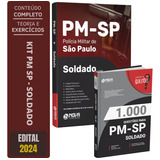 Kit Apostila Concurso Pm Sp - Soldado + Caderno De Testes