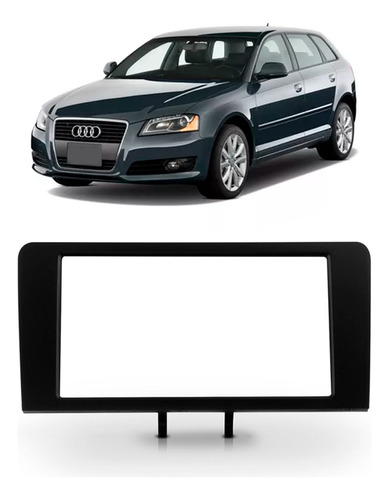 Moldura Painel Dvd 2 Din Mp5 Audi A3 2003 A 2008 Sportback