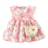 Vestido Floral Para Niñas Bebé 0 - 2 Años 