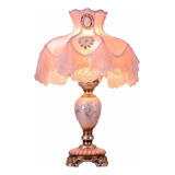 Lámpara De Mesa De Estilo Victoriano Rosa Vintage Inte...