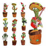 Cactus Bailarín 34 Cms Musical Juguete Repetidor Voz + Luz