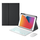 Funda Con Teclado Iluminado+ratón For iPad Air 5 Y Air 4 10