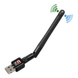 Adaptador Receptor Wifi Com Antena Usb 802.11n 2.4ghz Pc