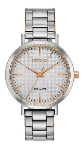 Em0766-50a Reloj Citizen Drive Ltr Eco Drive Plateado