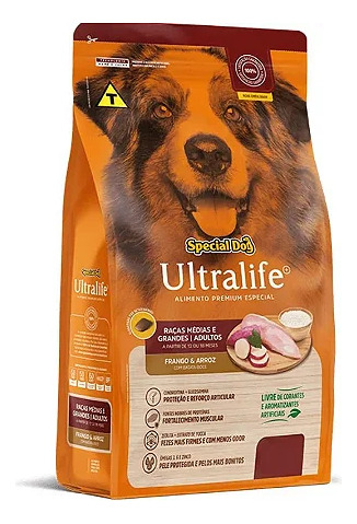 Ração Special Dog Ultralife Frango Cães Adultos Méd/gde 3kg