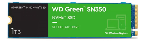 Ssd Wd Green Sn350 M.2 2280 Nvme De 1tb Pcie Gen3 X4, Nvme V1.3