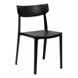 Silla Rio Living Comedor Sc01 Negro Nictom Apilable X4