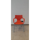 Silla Escritorio Plastica  C/apoya Brazos X 5   