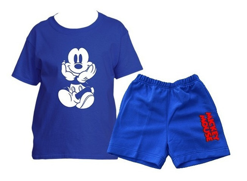 Conjunto Short + Polera Estampado Diseño Mickey