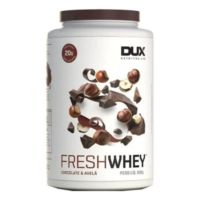 Fresh Whey 3w Isolado Hidro Chocolate Belga E Avela 900g Dux | Frete grátis