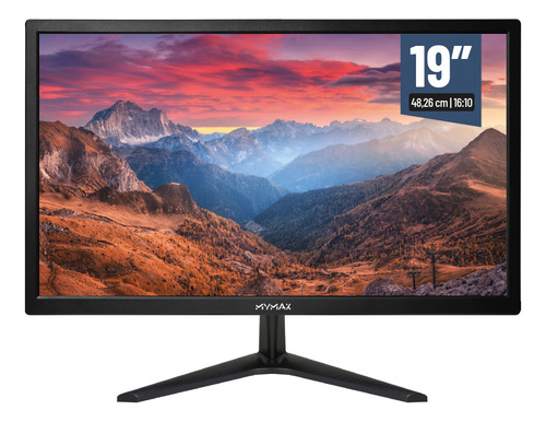 Monitor 19' Hd Led 60hz Hdmi Vga 3.6ms Preto Mm191610hv