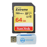 Sandisk 64gb Sdxc Sd Extreme Tarjeta De Memoria Bundle Fun