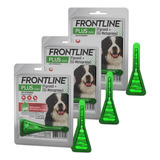 Combo 3 Frontline Plus Cão 4,02ml  40 A 60kg Pulga Carrapato