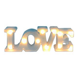 Lámpara Decorativa 3d Luz Led Letra Love Hogar Romántico 195