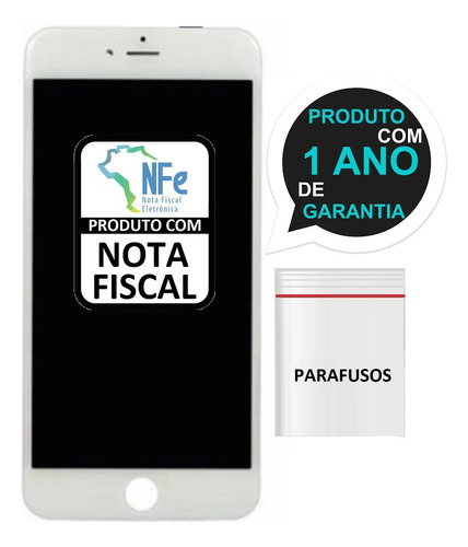 Tela Touch Display Para iPhone 6s Plus A1634 A1687 + Parafus