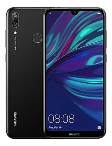 Huawei Y7 2019 32 Gb Negro Medianoche 3 Gb Ram Con Funda Uso Rudo