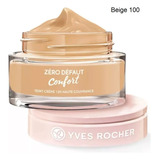 Base De Maquillaje En Crema Yves Rocher France Zero Defaut Tono Beige 100 - 40ml