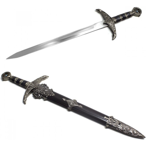 Mini Adaga 35cm Robin Hood Bainha Medieval Espada Templaria