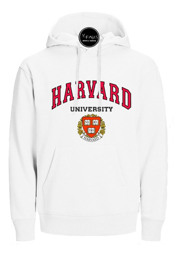Buzo Hoodie Capota Deportivo Harvard University Usa
