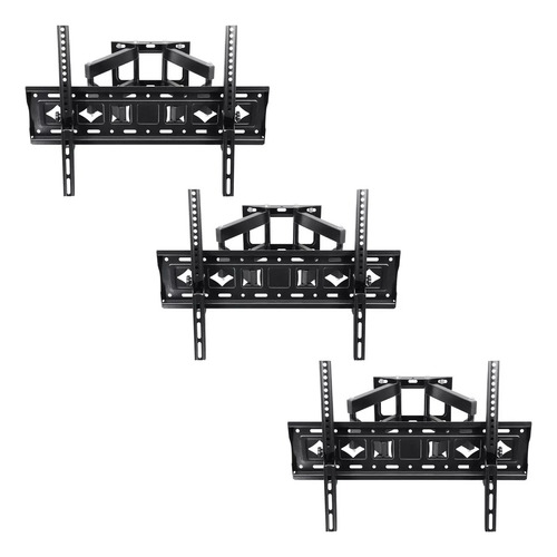 Kit 3 Soportes Lucky Owl Para Tv 32 A 80 De Pared Articulado