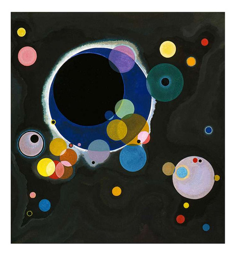 Vinilo 30x30cm Kandinsky Varios Circulos Several Circle