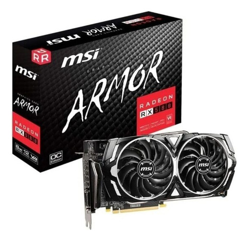 Placa De Video Amd Msi Oc Armor Rx 580 8gb