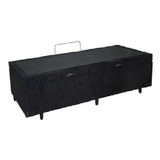 Cama Box Baú Solteiro Blindado Suede Preto Com 78cm