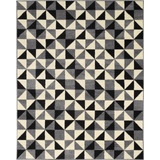 Tapete 3d Aspect Black Tiles 3.5x2.5m 2.5x3.5m Tscl Cor Preto Desenho Do Tecido Geométrico