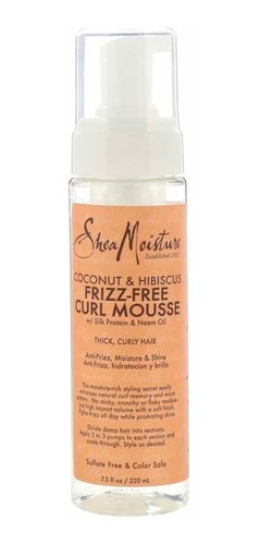 Shea Moisture Coco E Hibisco Mousse Para Rizos Sin Frizz