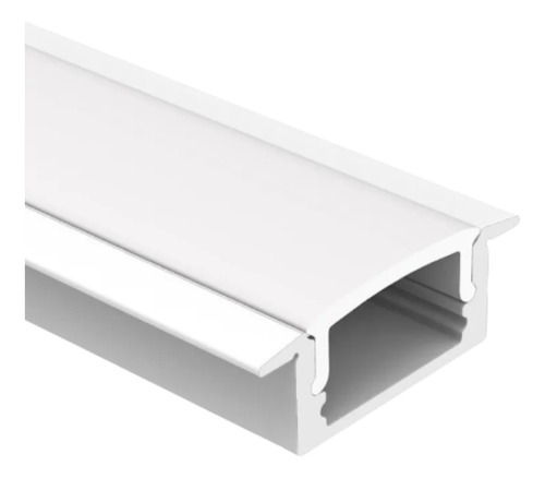 Perfil Led 40mm Barra Com 2 Metros Para Embutir Gesso