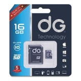 Memoria Micro Sd 16gb Clase 10 + Adaptador Dg