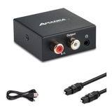 Convertidor De Audio Digital A Analogico Amanka + Cable
