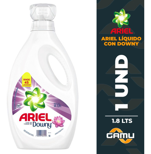 Detergente Ariel Liquido Con Downy 1.8 Litros 