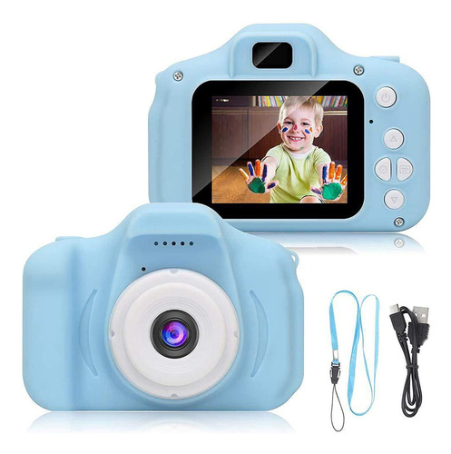 Camara Digital Hd Compacta Niños + Juegos 32gb Recargable