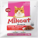 Alimento Húmedo Mikcat Adulto Carne 10 X 85g