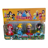 Muñecas Princesas Blister X4 Rapunzel Bella Durmiente