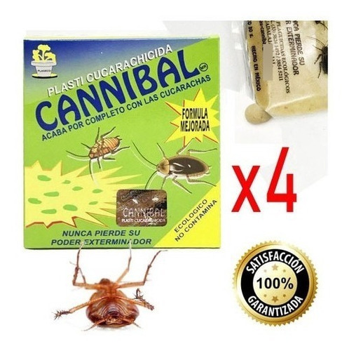 Cannibal Exterminador Mata Cucaracha Ecológico Uso Doméstico